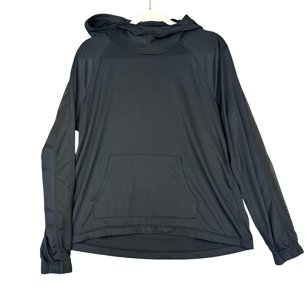 Z by Zella Black Hooded Pullover Activewear Sweatshirt Womens Medium Athleisure